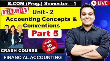 Financial Accounting Conventions | B.COM (Prog.) Semester 1 | DU Past 10 Years Solutions Part 5