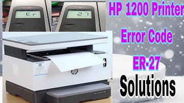 How to solve Hp1200 or hp 1200w error code er27 ll How to fix my printer Hp 1200 or 1200w error27