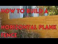 Build a horizontal fence and fence gate