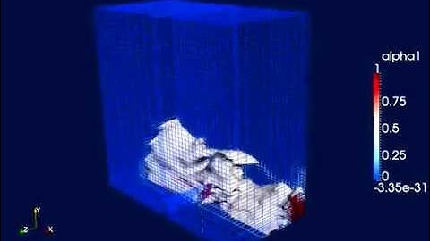 DamBreak OpenFoam 3D