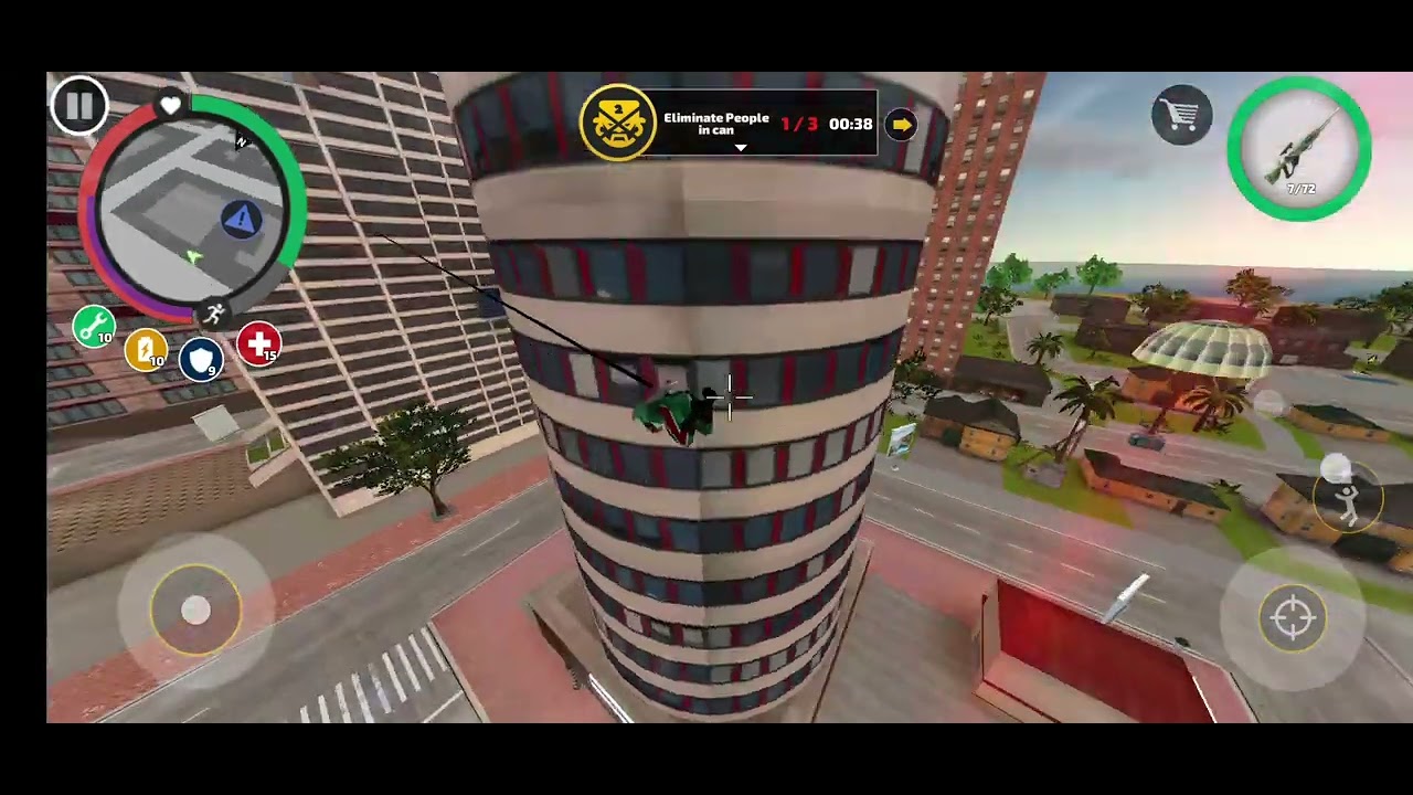 Rope hero vice town hack 2nd part YouTube