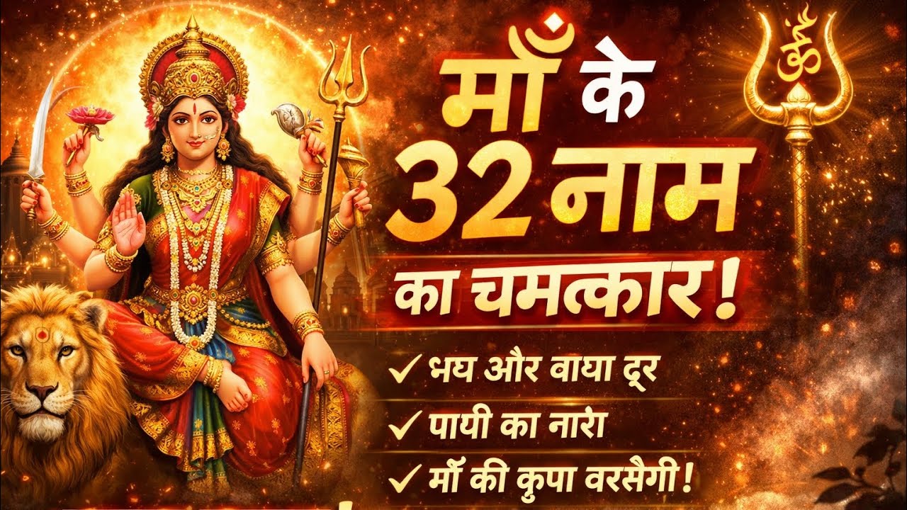 माँ के 32 नामों का अद्भुत रहस्य 😱 | एक बार जपते ही बदल सकती है किस्मत #MaaDurga #32Naam #Rahasya