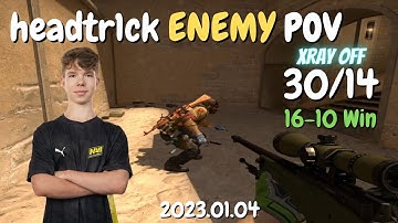 NIP New Player headtr1ck (30/14) ENEMY POV - Mirage Faceit | CS:GO POV & HIGHLIGHTS | 2023.01.04