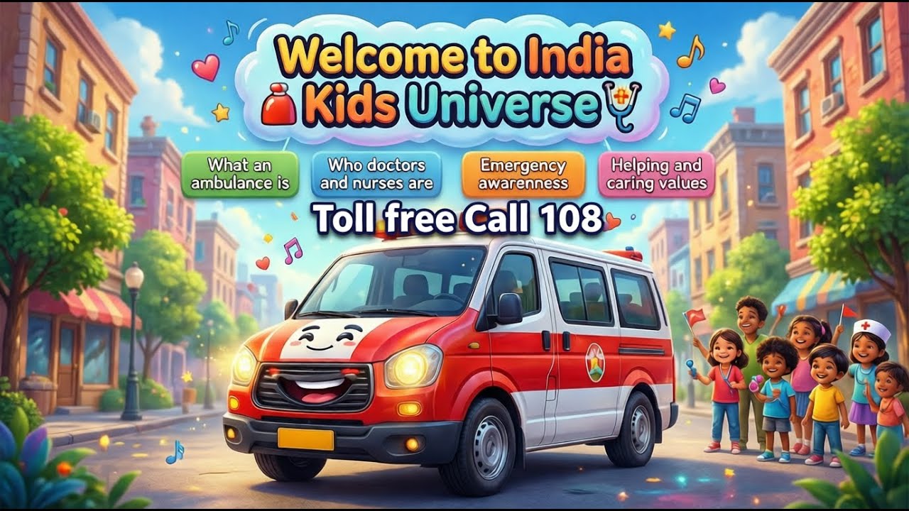 Ambulance on the Way 🚑 | Emergency Song for Kids | India Kids Universe