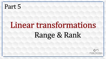 Range of a linear transformation