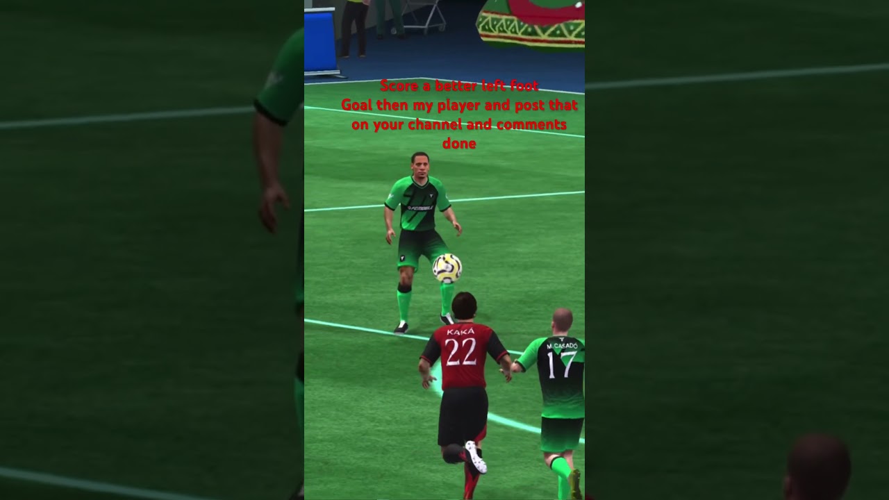 I wanna see all of your guys left foot goals😃😇😁