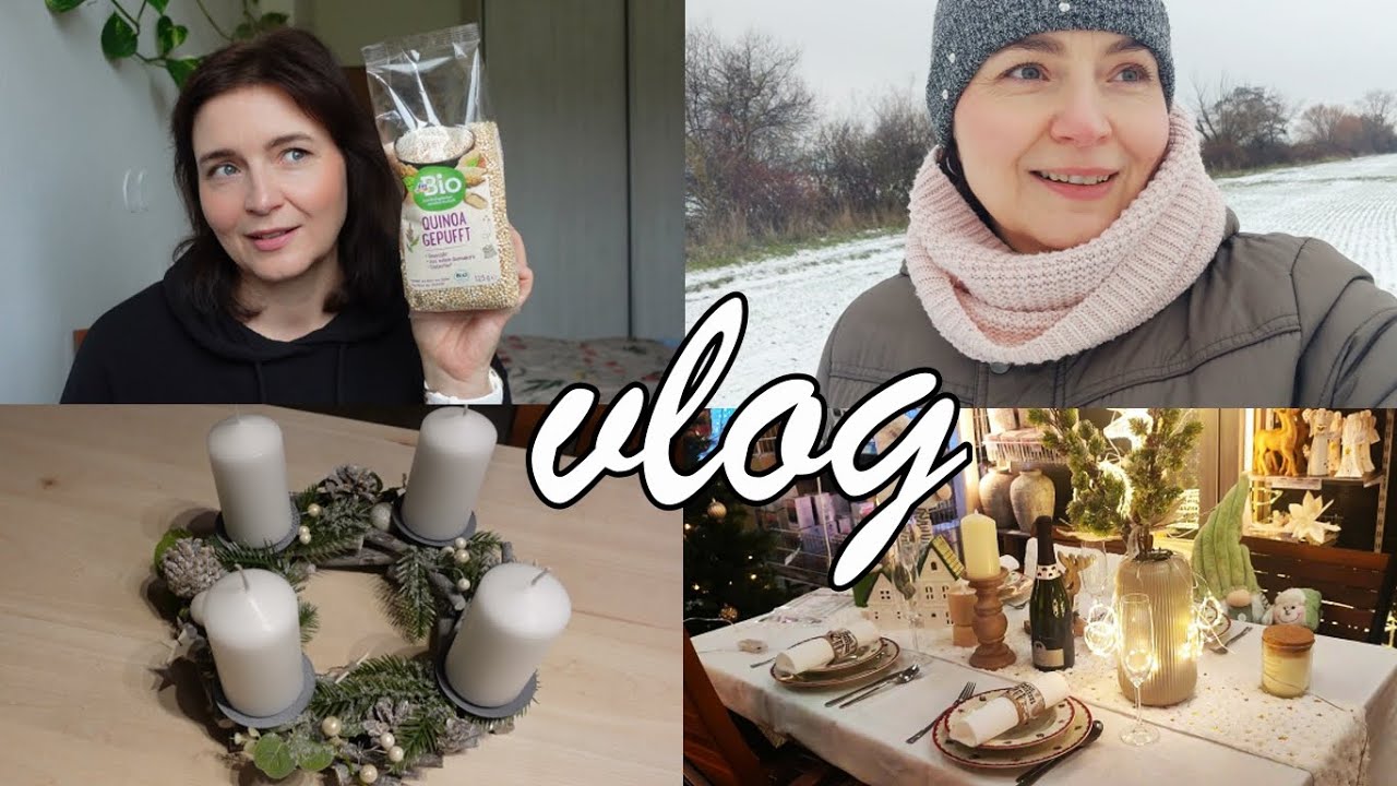 DM haul | Adventní věnec | První sníh | Čokoládové tyčinky | VLOG