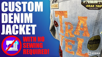 Add Patches to a Custom Denim Jacket without a Sewing Machine