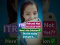 Haven’t received your ITR refund? Here’s the solution✅ ITR Refund Status  #short