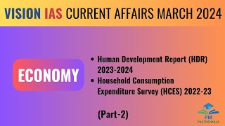 March 2024 | Vision IAS Current Affairs | Monthly Magazine | Economy | (Part-2)