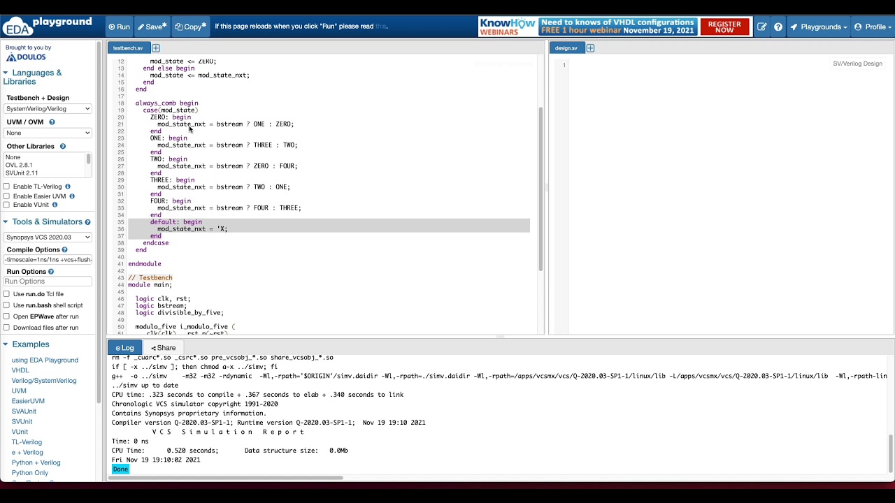 Classic Verilog FSM Interview Question
