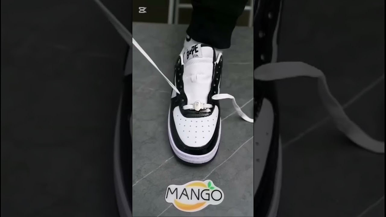 how to lace bape sta🤔