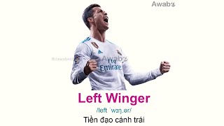 CÁC VỊ TRÍ BÓNG ĐÁ TRONG TIẾNG ANH screenshot 1