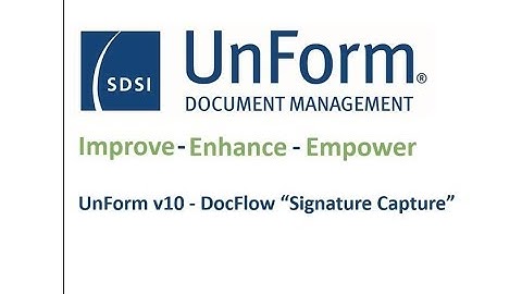 Short Signature Capture 8 July 2019