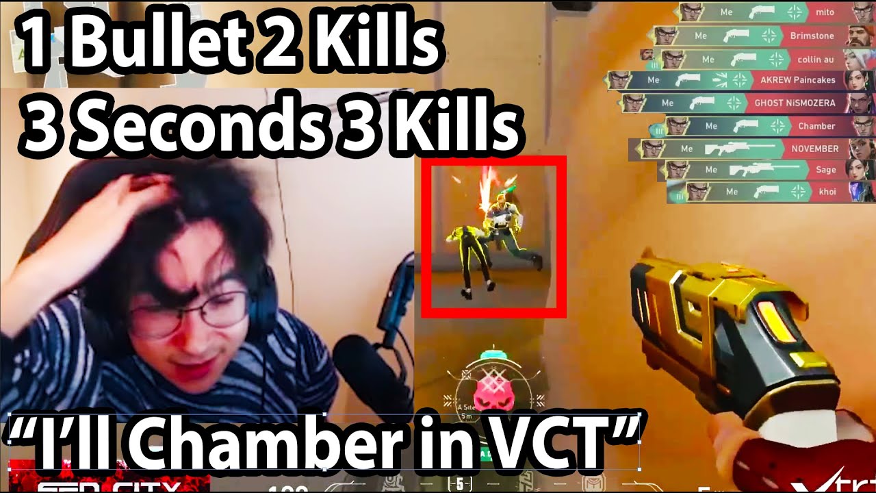 TenZ 1 Bullet 2 Kills & 3 Seconds 3 Kills with CHAMBER