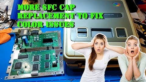Midnight Super Famicom  Color Issue Fix / Capacitor Replacement 23 Jun 20