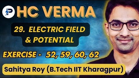 Electric Field & Potential Lecture 5/7 II Chapter 29 II HC Verma Series II Sahitya Roy BTech-IIT KGP
