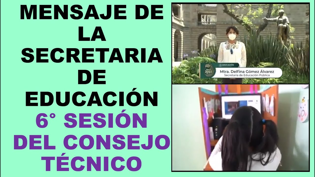 Soy Docente: MENSAJE DE LA SECRETARIA DE EDUCACIÓN 6° SESIÓN DEL CTE
