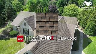 GAF Timerline HDZ Shingles- Barkwood Shingle Overview