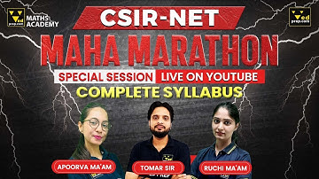 Complete Syllabus | CSIR NET Maha Marathon | Previous Year Questions | Maths Academy