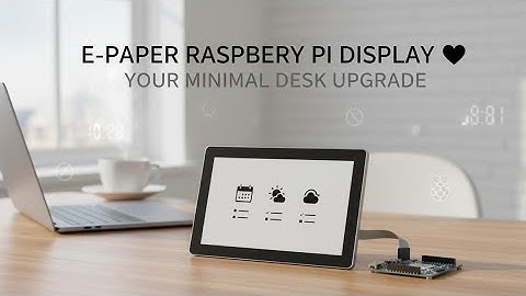 E-Paper Raspberry Pi Desk Display 🖥️ - Minimalistische slimme opstelling voor een overzichtelijke...