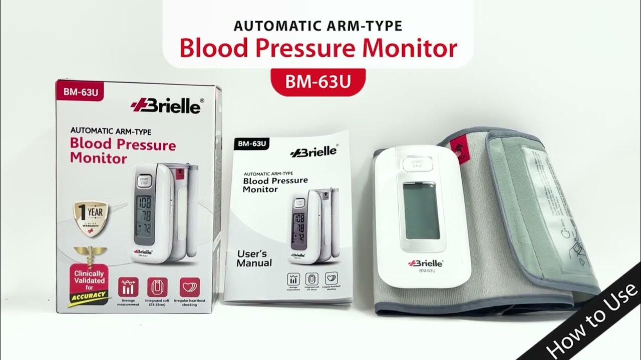 Brielle Automatic Blood Pressure Monitor ArmType BM63U YouTube