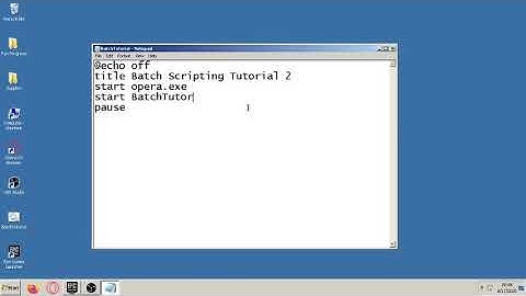 Batch Scripting episode 2 Start Command, colors!!