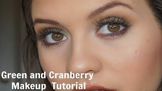 Green and Cranberry FALL and HOLIDAY Makeup Look | Selby Hope ♡
