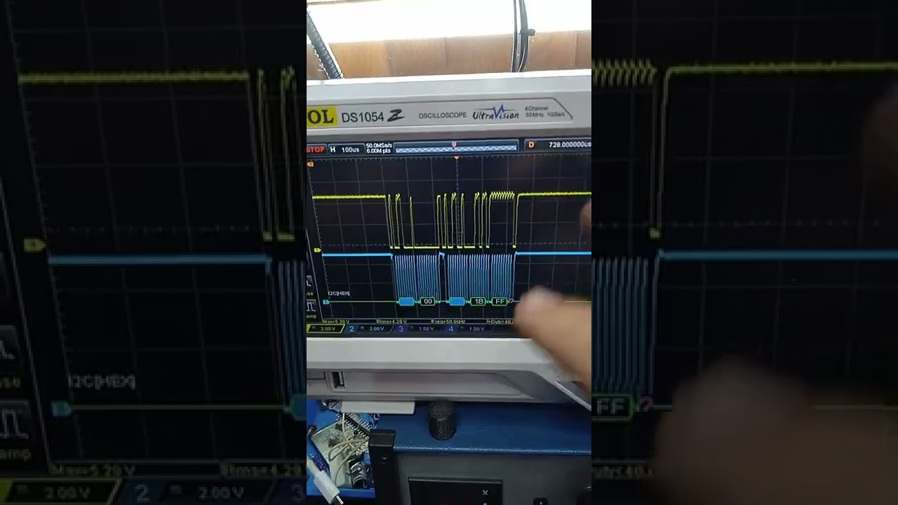 decodificaci??n i2c con rigol ds1054z TMP451 YouTube