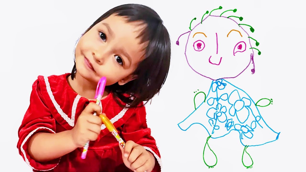 2-Year-Old Artist Mia Mai Draws Mesami No. 88 Artwork | Beautiful & Easy Drawing & Art for Kids