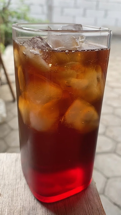 Iced tea with rose syrup #tea #teatime #tealover #recipe #foryou #fyp
