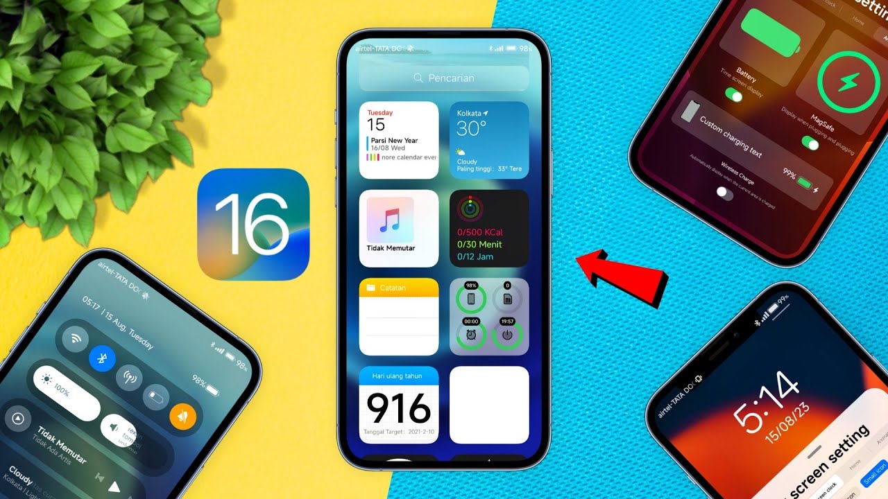 Best iOS Ui Theme for Any Redmi Phone - Dynamic Lockscreen - One UI MIUI Theme