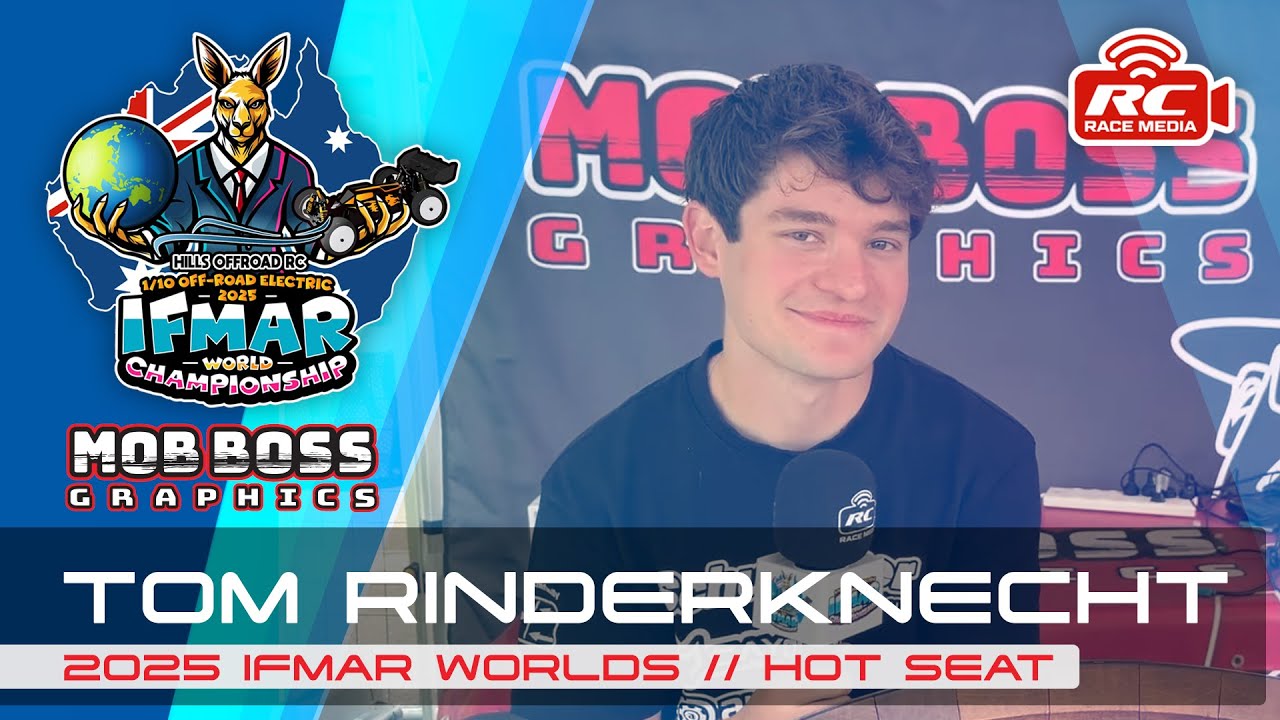 Tom Rinderknecht – Hot Seat by Mob Boss Graphics | 2025 IFMAR Worlds ...