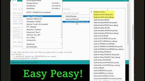 Add Pico (RP2040) support to Arduino IDE