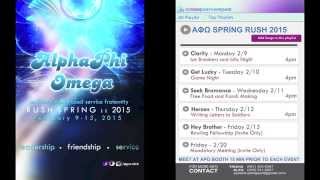 Alpha Phi Omega (Alpha Eta Kappa Chapter) Rush Spring 2015