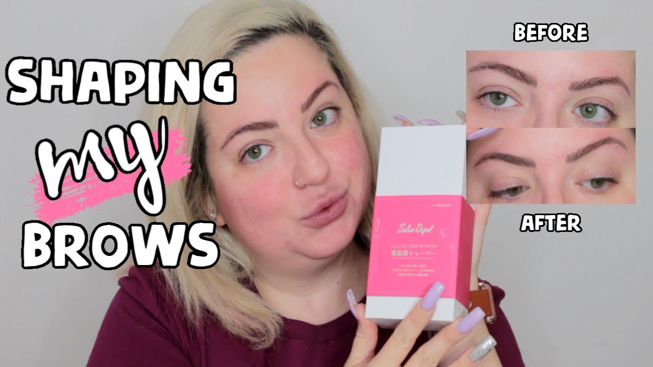 HOW TO TRIM & SHAPE YOUR EYEBROWS & SHAVE YOUR FACE KSALON EYEBROW TRIMMER REVIEW! YouTube