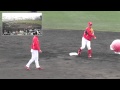 【プロ野球】ゲッツー崩しのスライディング対策としてバランスボールで練習する広島東洋カープ