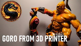 I Made Goro From Mortal Kombat Figure Using 3D Printer - Diy