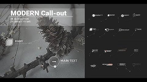 MODERN CALL-OUTS ► [ AFTER EFFECTS TEMPLATES ]