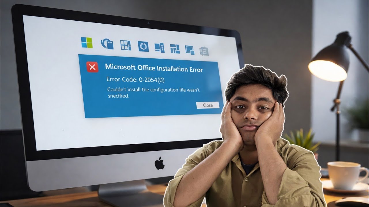 How to Fix Error Code: 0-2054(0) in Office  couldn't install the configuration file wasn't specified