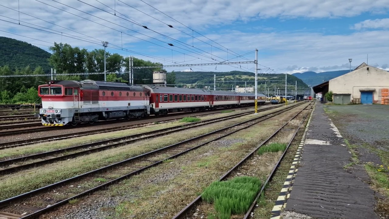Zssk 754.082 Departing Banska Bystrica for Vrutky with a Fatran Service