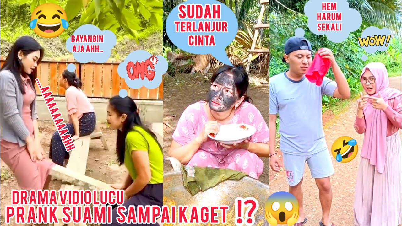 DRAMA LUCU BIKIN NGAKAK‼️PRANK SUAMI SAMPAI KAGET HAMPIR AJA JANTUNGAN😱
