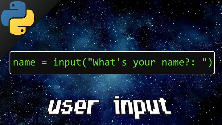 Python user input ⌨️