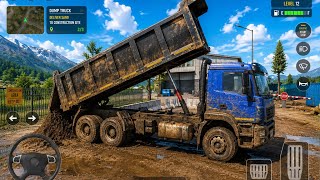 DIRTIEST DUMP TRUCK JOB! Extreme Construction Delivery | Truck Simulator Gameplay screenshot 4