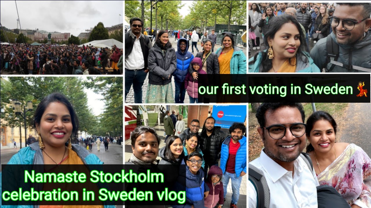 Namaste Stockholm celebration in Stockholm// our first voting in Sweden