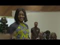 Ugochi Nweze, Lead Program Manager for WDX Team, makes a presentation during ADC launch in Nigeria