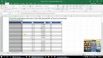 How to Find Scores Below a Certain Percentile in Excel 2016 for Windows