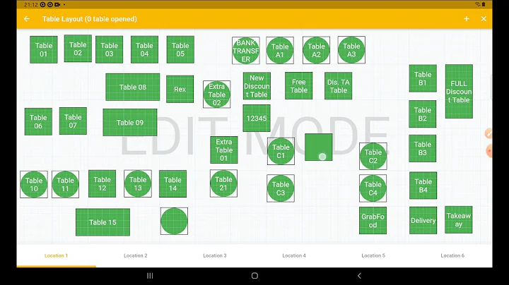 Aliments Cloud POS - EP 35 - Table Layout Edit (MOVE / ADD NEW TABLES)