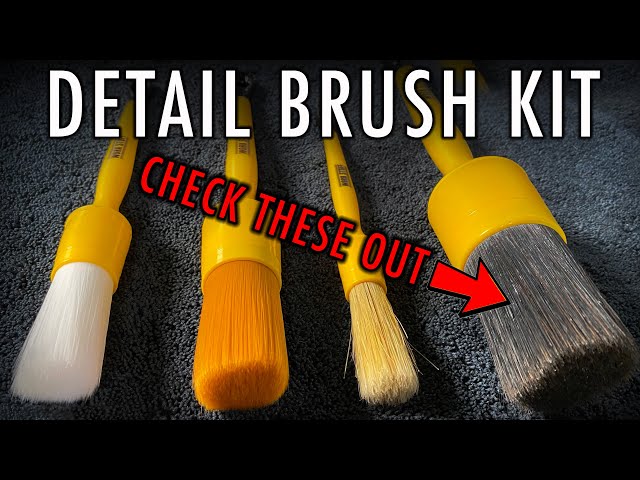 Albino Orange Detailing Brush for Effective Car Interior Cleaning