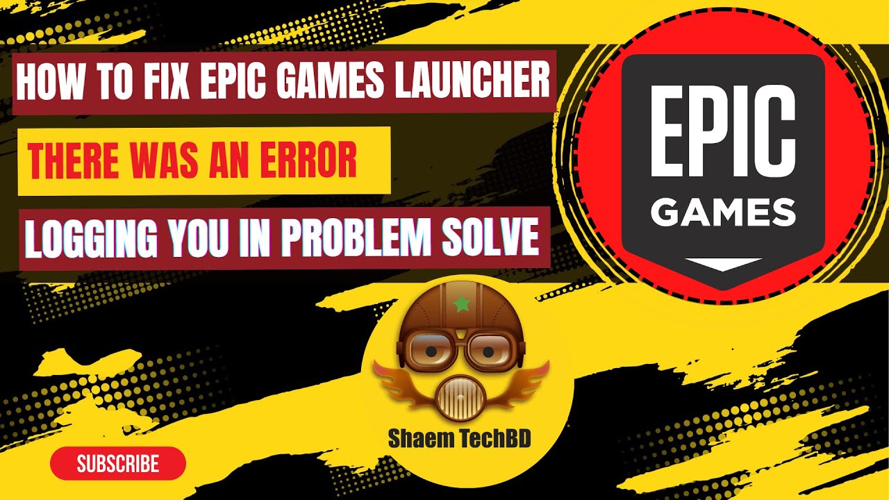 Error Logging In Epic Games ! 